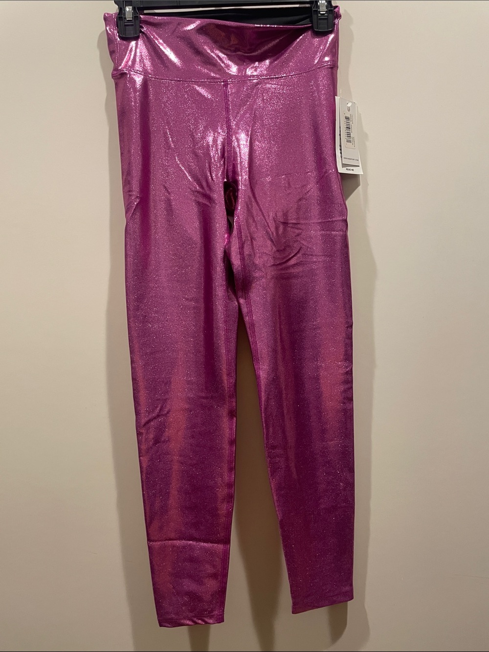 Heroine Sport Shimmery Metallic Purple Girls' Leggings